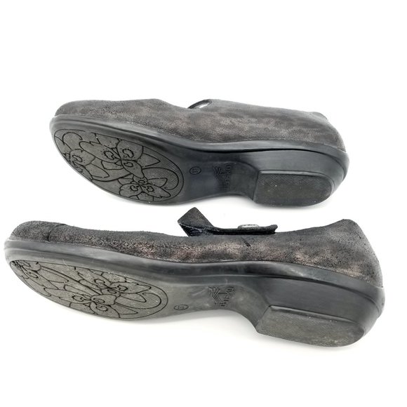 DANSKO Mary Jane Comfort Shoes Opal Metallic Leopard Women's size 37 US 6.5 EUC - Picture 10 of 11